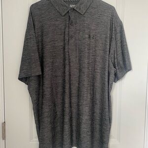 Under Armour Heat Gear Men's Grey Athletic Polo Shirt 2XL